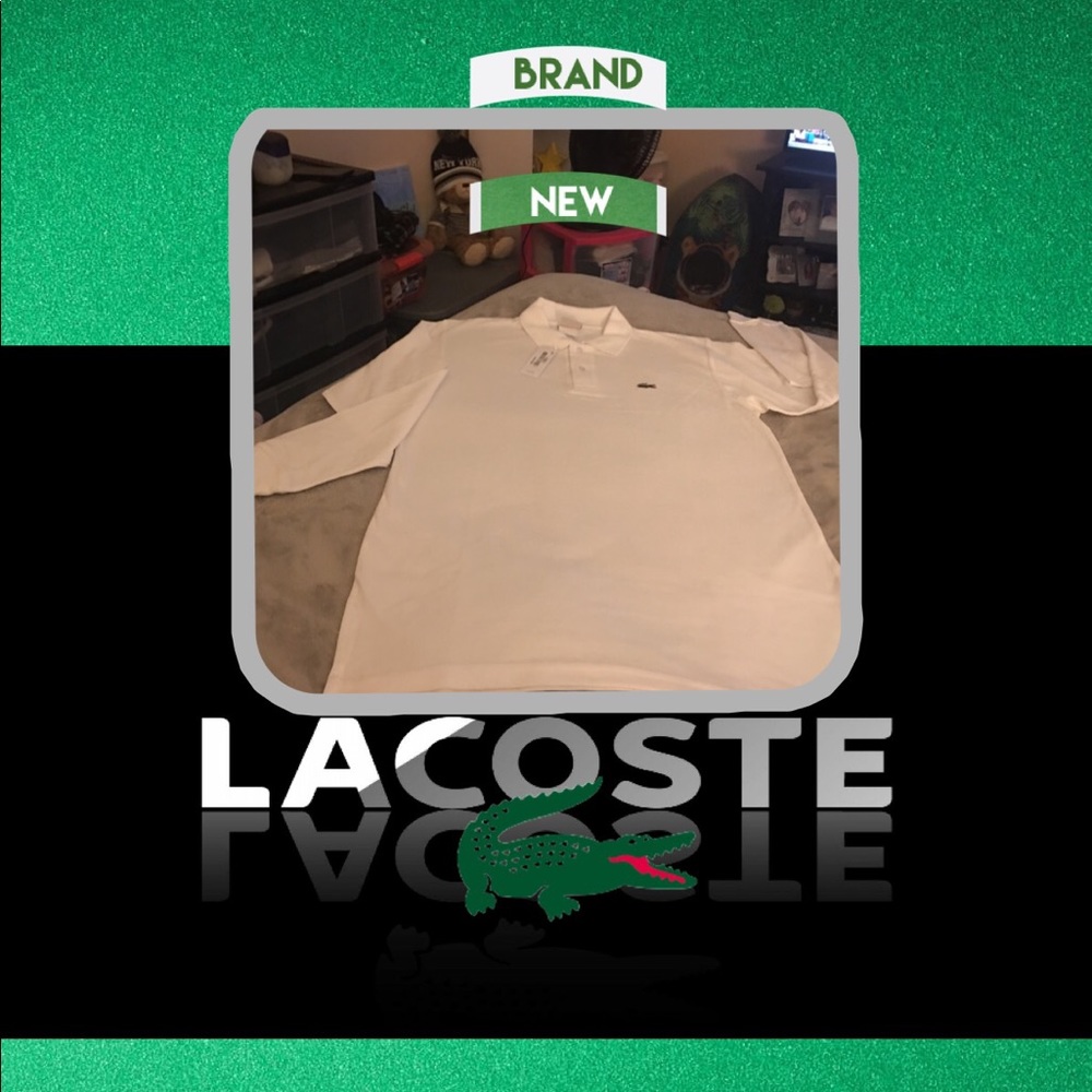 🐊Brand new men’s Lacoste Longsleeve polo top🐊